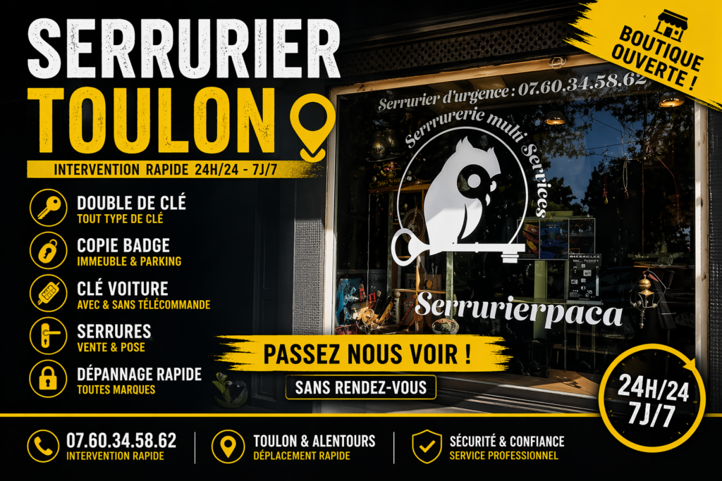 camion serrurier toulon